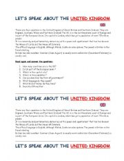 English Worksheet: UK READING COMP
