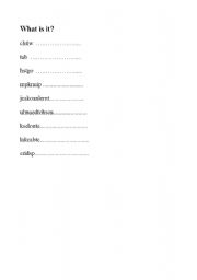 English worksheet: halloween words