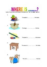 prepositions with a few exercises