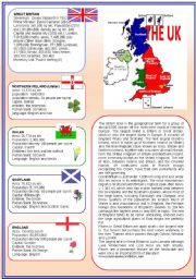 English Worksheet: THE UK