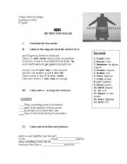 English Worksheet: Iris by Goo Goo Dolls