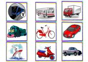English Worksheet: Transport flashcards