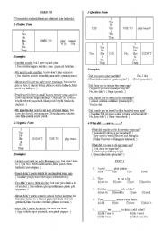 English Worksheet: used to