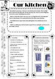 English Worksheet: Our Kitchen