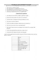 English Worksheet: 8 Keys to Success