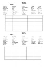 English Worksheet: Bingo Game with the song 