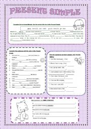 English Worksheet: present simple