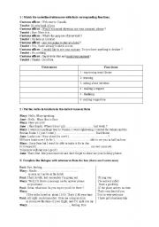 English worksheet: travelling dialogues