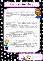 English Worksheet: The surprise story