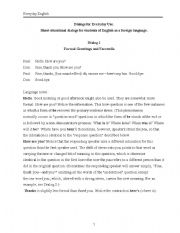 English Worksheet: dialogues