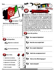 English Worksheet: RC Series_Level 01_Country Edition_60 Afghanistan (Fully Editable) (RE-UP)