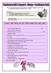 English Worksheet: Always + Present Continuous Verb