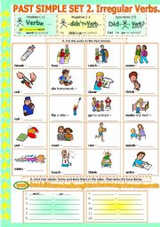 PAST SIMPLE  PART 2. IRREGULAR VERBS # editable