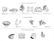 English Worksheet: FOOD WORKSHEET