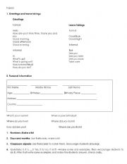 English worksheet: Review Basic Topics