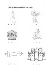 English Worksheet: castle