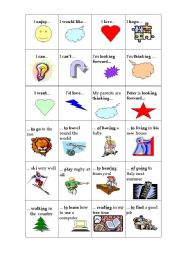 English Worksheet: verb patterns