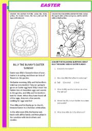 English Worksheet: Easter worksheet