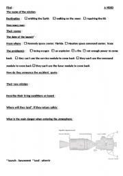 English Worksheet: APOLLO 13