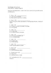 English worksheet: song oh woman no cry bob marley