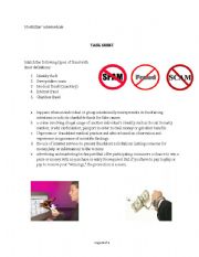 English worksheet: Kinds of Fraud