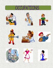 English worksheet: occupations