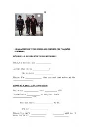 English Worksheet: The twilight saga: New Moon. (Film) Part. 2