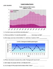 English Worksheet: graph reading practice