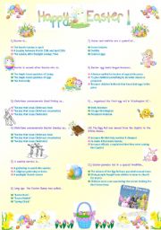 English Worksheet: HAPPY  EASTER !