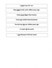English worksheet: Create Your Own Stories - Past Tense