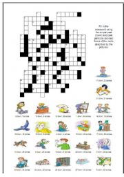 Irregular verbs crossword