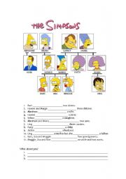 English Worksheet: Have got+Simpsons Family