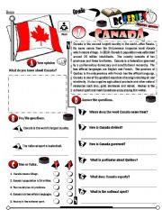 English Worksheet: RC Series_Level 01_Country Edition 01 Canada (Fully Editable)