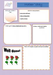 English worksheet: mothers day