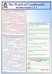 English Worksheet: The World of Conditionals