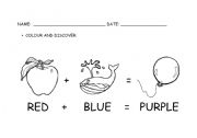 English Worksheet: PRIMARY COLOURS