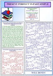 English Worksheet: Present Perfect vs Past Simple