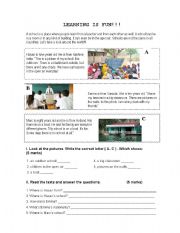 English Worksheet: READING WITH PERSONAL INFORMATION 