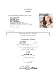 English Worksheet: Who says - Selena Gomez