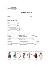 English Worksheet: To Be