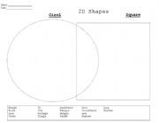 English Worksheet: 2D Shapes