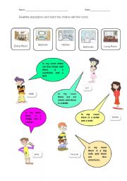 English Worksheet: Reading about the kitchen