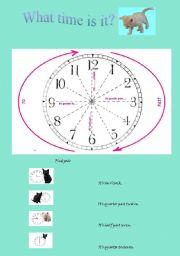 English worksheet: Time / Cat2