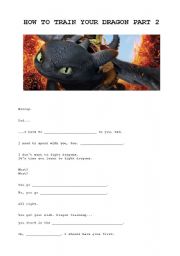 How to train your dragon worksheet part 2