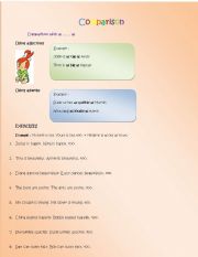 English worksheet: Comparison