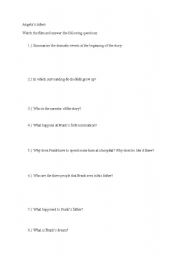 English Worksheet: Angelas Ashes- the film