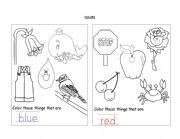 English Worksheet: Colours 