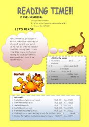 English Worksheet: reading text