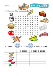 English Worksheet: FOOD 