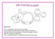 English Worksheet: The Easter rabbit